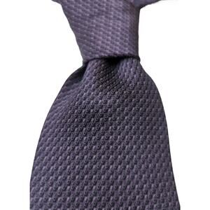 Laurant Benon Paris Silk Tie - Men Purple Black Classic Necktie 59" X 3.75"